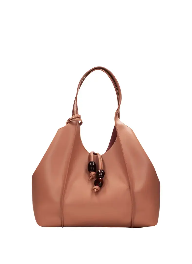 Hispanitas cognac shopper met uitneembare pouch