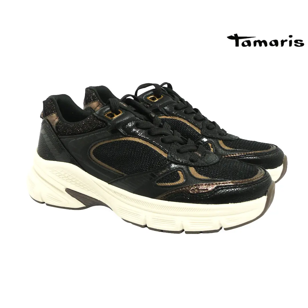 Tamaris • 23759 ~ Zwart/Brons (afbeelding)